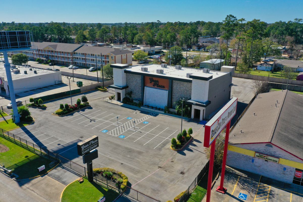 Aerial view of commercial property, Greater Houston